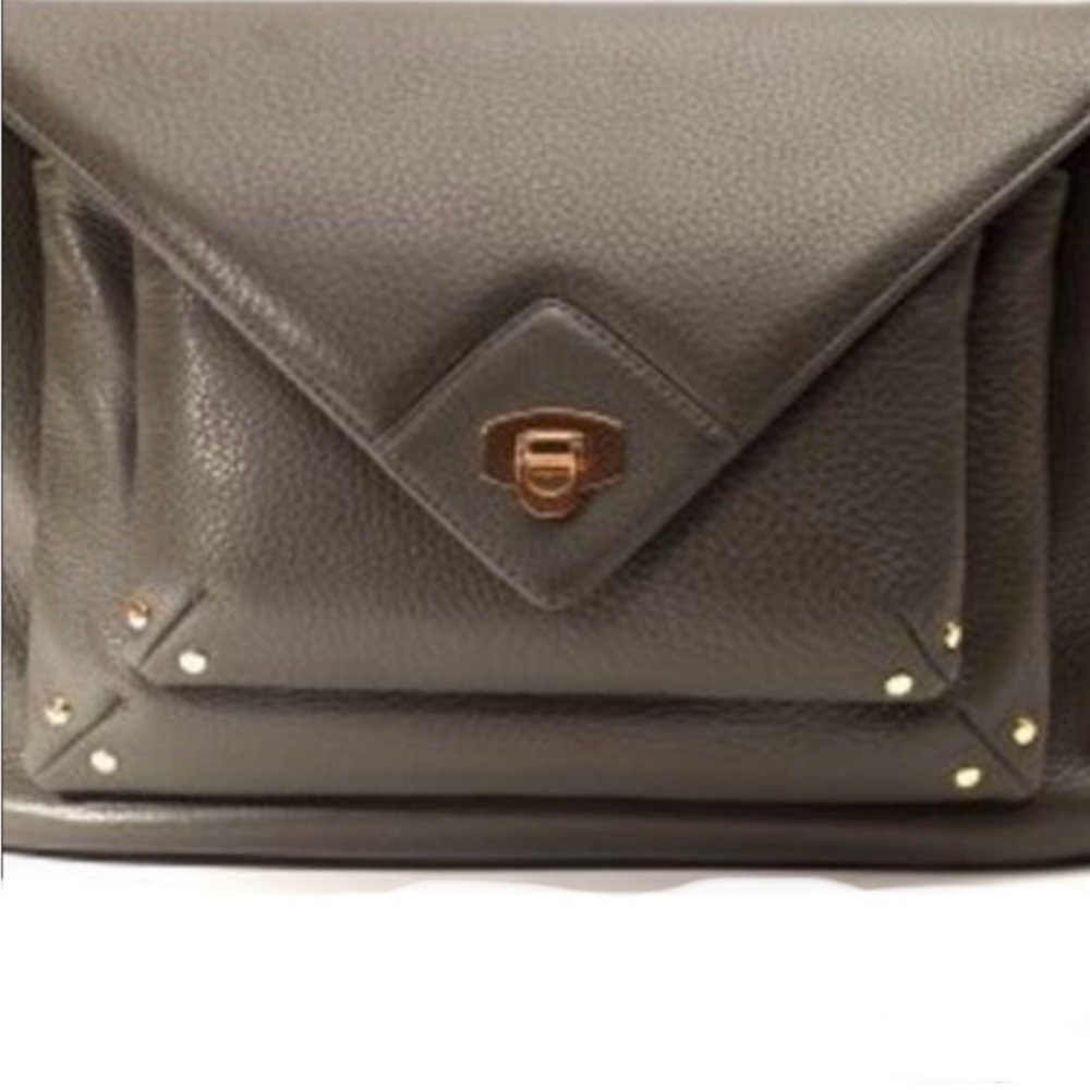 Okuta - Oragami 3 pocket purse w braided strap - 9.5”x6” Shopbop - Grey - Solid